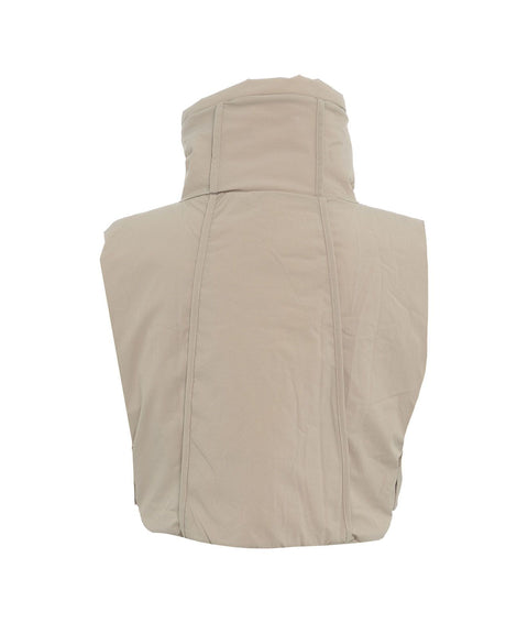 Gilet imbottito cropped #grigio