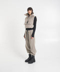 Gilet imbottito cropped #grigio