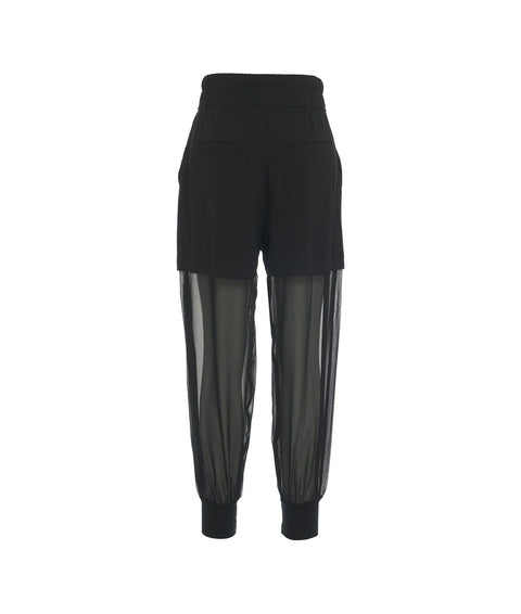 Pantaloni semitrasparenti #nero