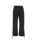 Pantaloni jogger con orlo sfrangiato #nero