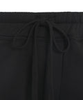 Pantaloni jogger con orlo sfrangiato #nero