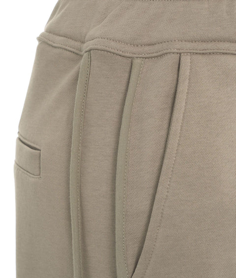 Pantaloni jogger con orlo sfrangiato #grigio