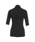 Maglia con collo alto in viscosa #nero