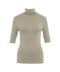 Maglia con collo alto in viscosa #grigio