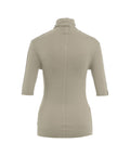 Maglia con collo alto in viscosa #grigio