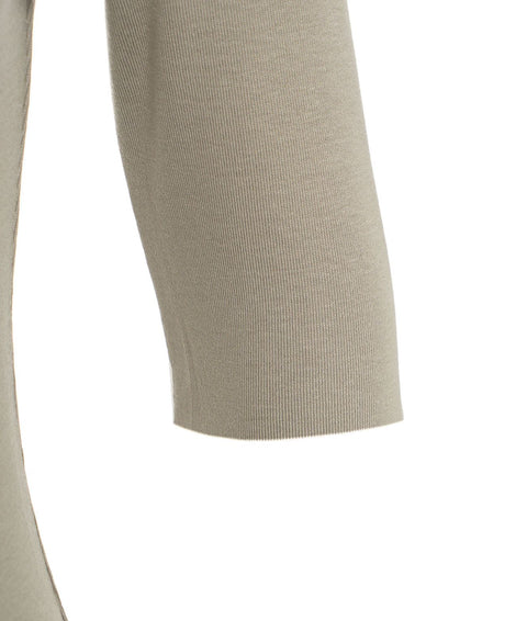 Maglia con collo alto in viscosa #grigio