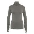 Long sleeve shirt in viscosa #grigio