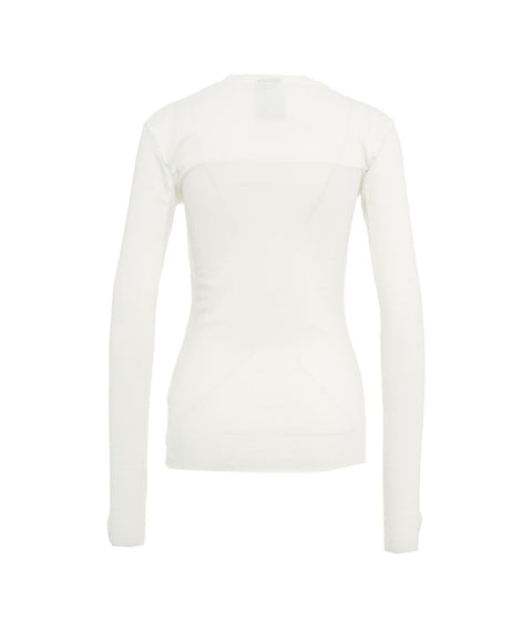 Maglia con passapollice #bianco