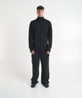 Longsleeve shirt in viscose #nero