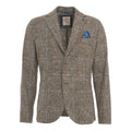 Einreiher Blazer mit Stecktuch #marrone