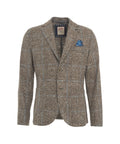 Einreiher Blazer mit Stecktuch #marrone