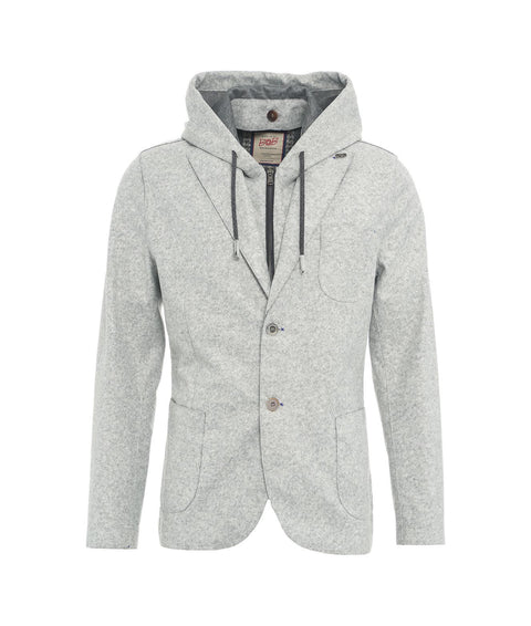 Giacca blazer con cappuccio 'Lewis' #grigio