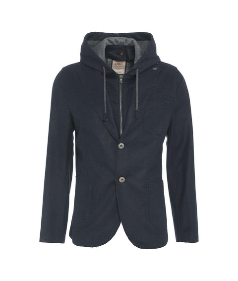 Giacca blazer con cappuccio 'Lewis' #blu