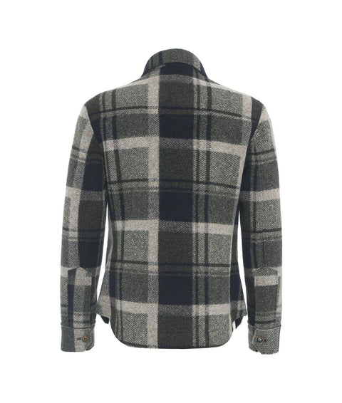 Giacca in lana lumberjack 'Percy' #verde