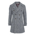 Pea coat in jersey di lana 'Rush' #blu