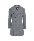 Pea coat in jersey di lana 'Rush' #blu