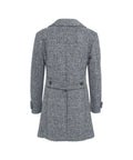 Pea coat in jersey di lana 'Rush' #blu