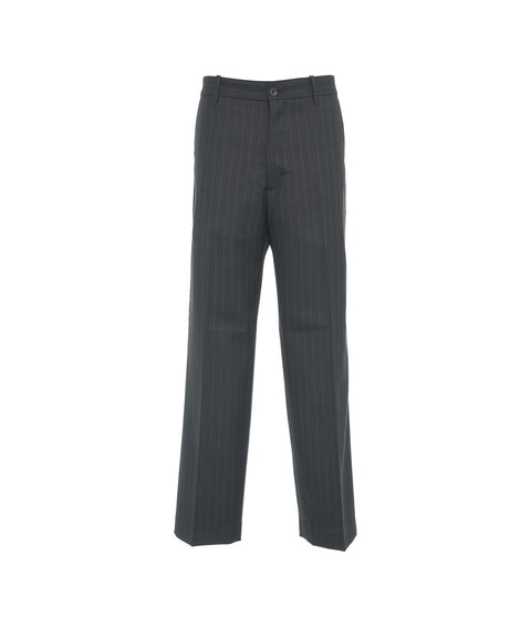 Pantaloni gessati baggy 'Apollon' #grigio