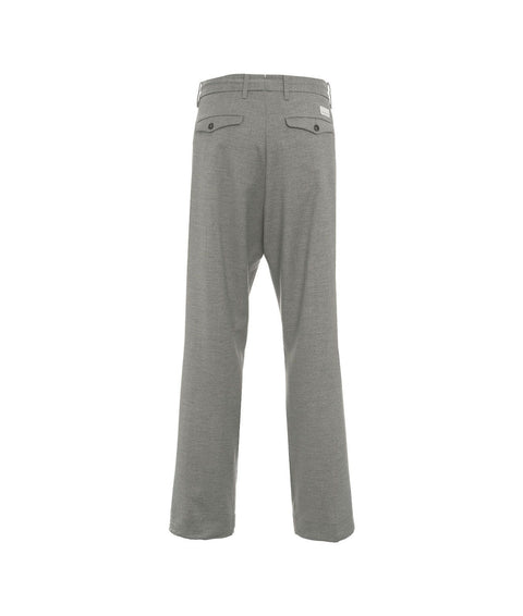 Pantaloni baggy 'Fabio' in misto lana #grigio