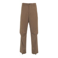 Pantaloni baggy 'Fabio' in misto lana #marrone