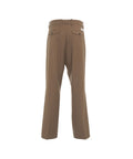 Pantaloni baggy 'Fabio' in misto lana #marrone