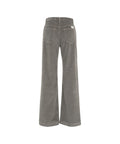 Pantalone svasato in velluto a coste 'Enna' #grigio