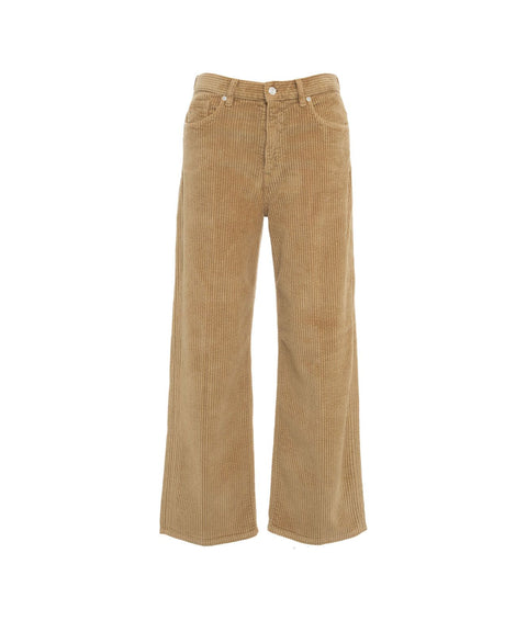 Pantaloni 'Elsa' in velluto a coste #beige