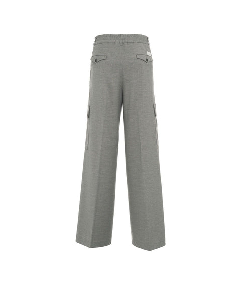 Pantalone cargo 'Violetta' #grigio