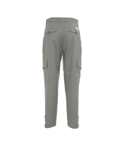 Pantaloni con tasche con patta #grigio