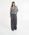 Pantalone Carrot Slim 'Nancy' #grigio