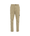 Pantaloni cargo con logo staccabile #beige