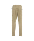 Pantaloni cargo con logo staccabile #beige