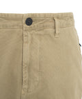 Pantaloni cargo con logo staccabile #beige