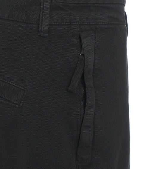 Pantaloni cargo con logo staccabile #nero