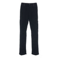 Pantaloni cargo in velluto a coste con logo staccabile #blu