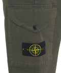 Pantaloni cargo con logo staccabile #verde