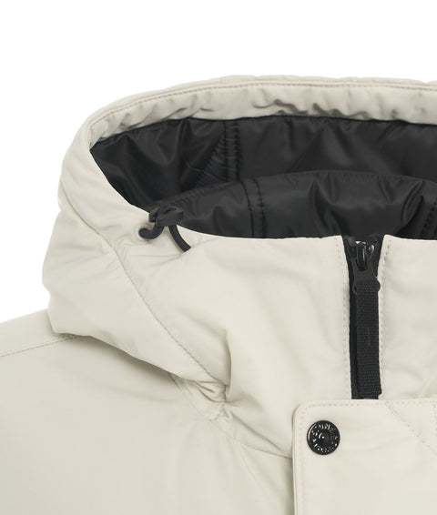 Parka in piuma #bianco