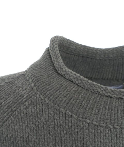 Maglione in ciniglia di cotone #grigio