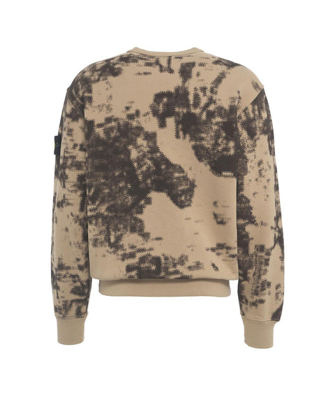 Felpa con stampa camouflage #marrone