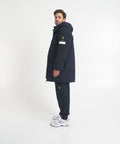 Parka in piuma d'oca #blu