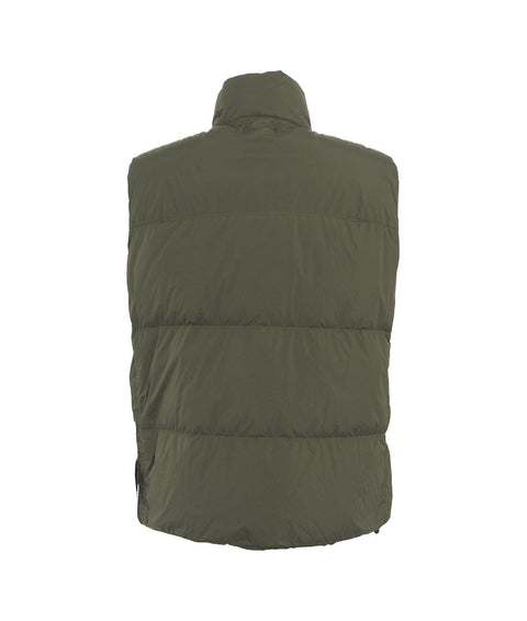 Gilet trapuntato in piuma d'oca #verde