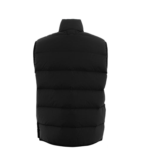 Gilet trapuntato in piuma d'oca #nero