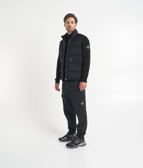 Gilet trapuntato in piuma d'oca #nero