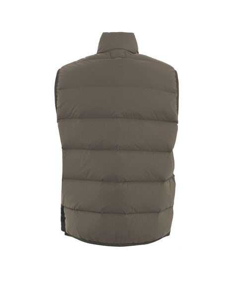 Gilet trapuntato in piuma d'oca #marrone