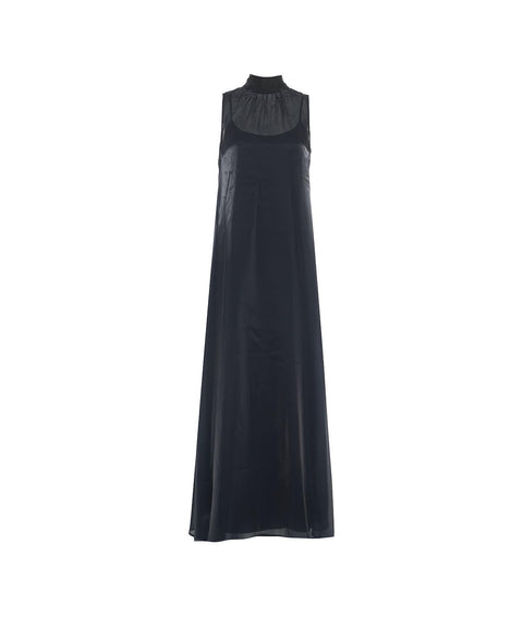 Abito maxi in organza 'Albee' #blu