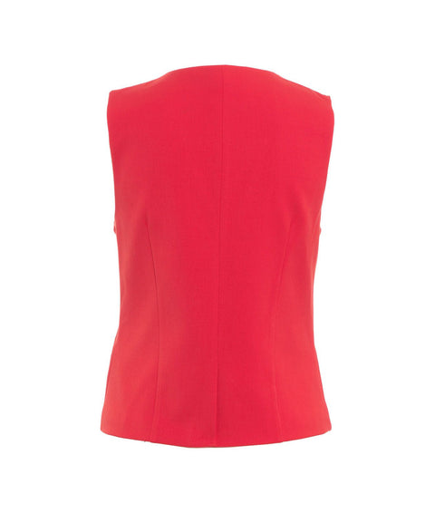 Gilet monopetto 'Brett' #rosso