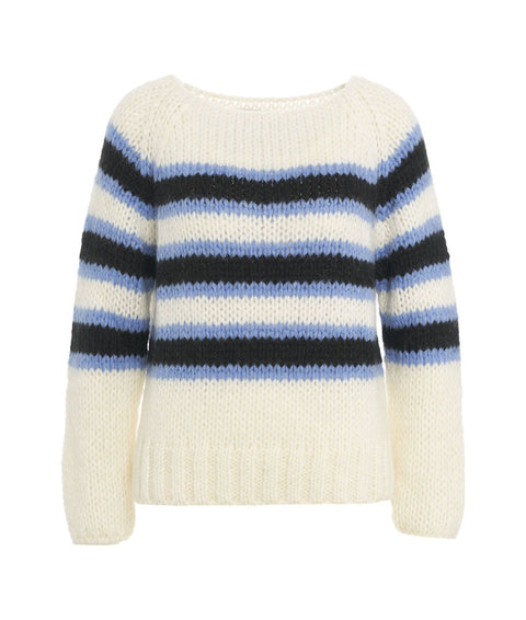 Maglione in maglia di mohair “Epoke #blu