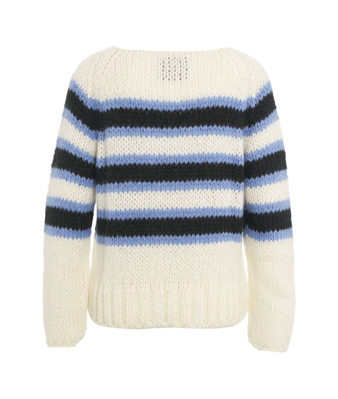 Maglione in maglia di mohair “Epoke #blu