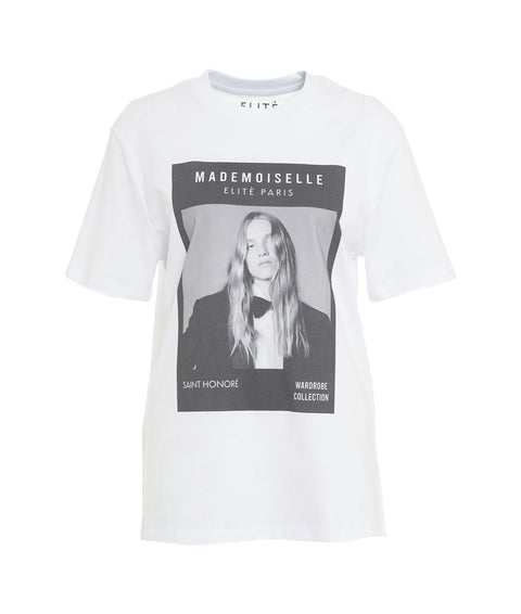 T-shirt 'Mademoiselle' #bianco