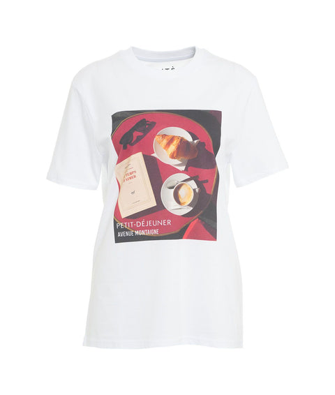 T-shirt "Breakfast" #bianco